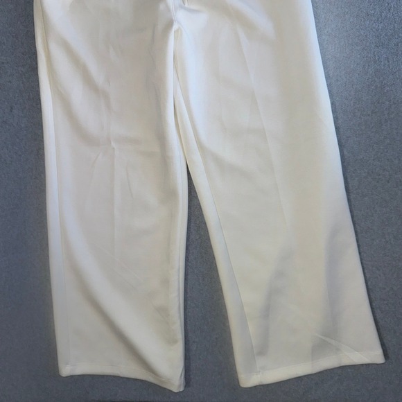 All In Motion Airy Sleek Wide Leg Pant Athleisure Large Cream High Rise - Picture 5 of 13